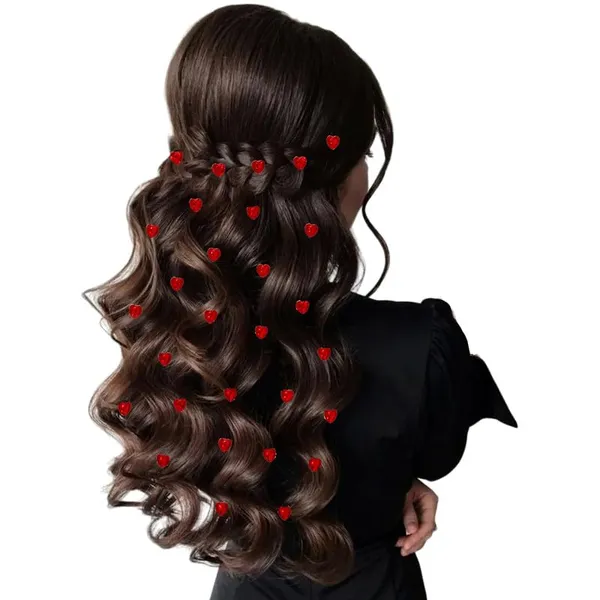 Red_Heart_Shaped_Hair_Stickers_Without_Pins_Or_Clips_(36_Pieces)_(8_Mm)