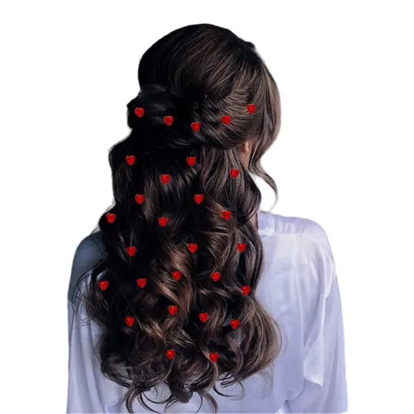 Red_Heart_Shaped_Hair_Stickers_Without_Pins_Or_Clips_(36_Pieces)_(8_Mm)