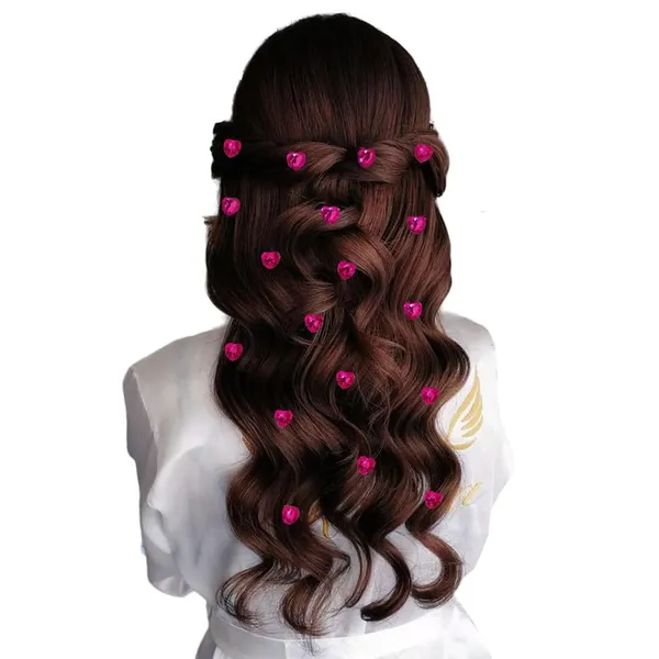 Dark_Pink_Heart_Shaped_Hair_Sticker_|_No_Pins_Needed_(36_Pieces)_(10_Mm)