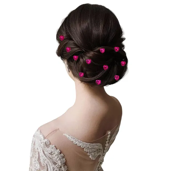Dark_Pink_Heart_Shaped_Hair_Sticker_|_No_Pins_Needed_(36_Pieces)_(10_Mm)
