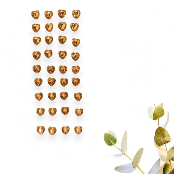 Golden_Heart_Shaped_Hair_Sticker_|_No_Pins_Needed_(36_Pieces)_(10_Mm)