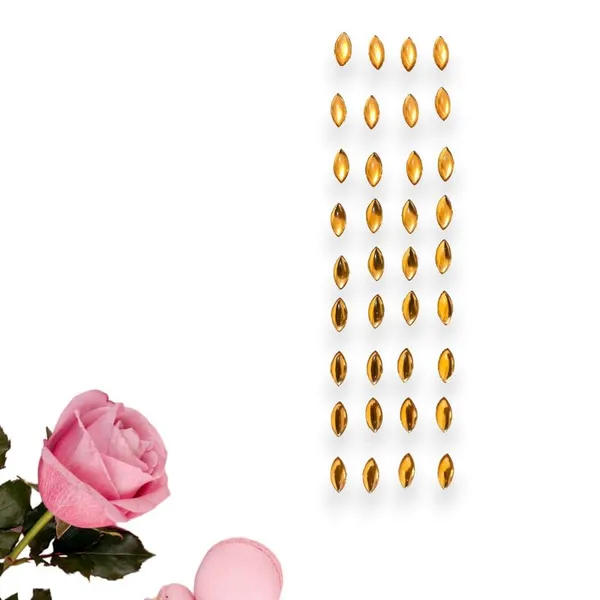 Golden_Eye_Shaped_Clip_Free_Hair_Stickers_(36_Pieces)