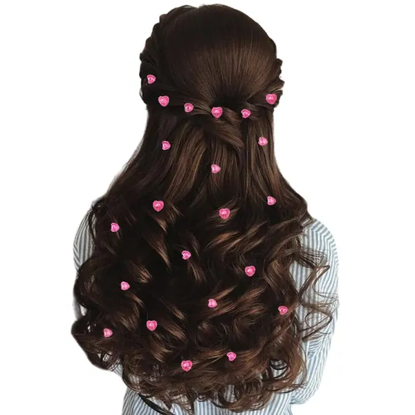 Baby_Pink_Heart_Shaped_Hair_Sticker_(24_Pcs_8Mm,_12_Pcs_10Mm)