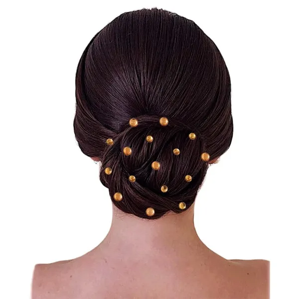 Golden_Round_Shaped_Stick_On_Hair_Stickers_(24_Pcs_8Mm_&_12_Pcs_10Mm)