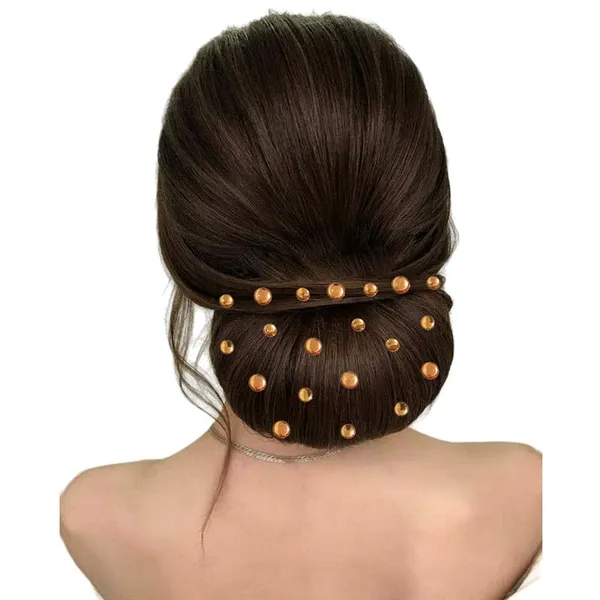 Golden_Round_Shaped_Stick_On_Hair_Stickers_(24_Pcs_8Mm_&_12_Pcs_10Mm)