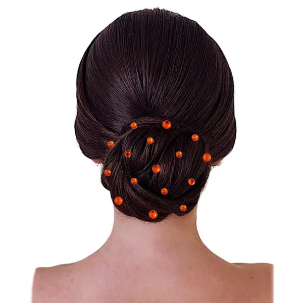 Orange_Round_Shaped_Stick_On_Hair_Stickers_(24_Pcs_8Mm_&_12_Pcs_10Mm)