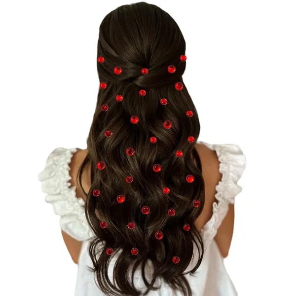 Red_Round_Shaped_Stick_On_Hair_Stickers_(24_Pcs_8Mm_&_12_Pcs_10Mm)