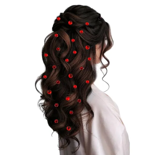 Red_Round_Shaped_Stick_On_Hair_Stickers_(24_Pcs_8Mm_&_12_Pcs_10Mm)