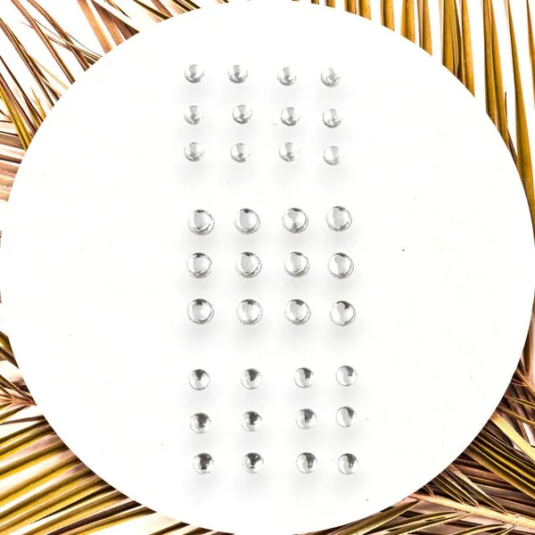 Silver_Round_Shaped_Stick_On_Hair_Stickers_(24_Pcs_8Mm_&_12_Pcs_10Mm)