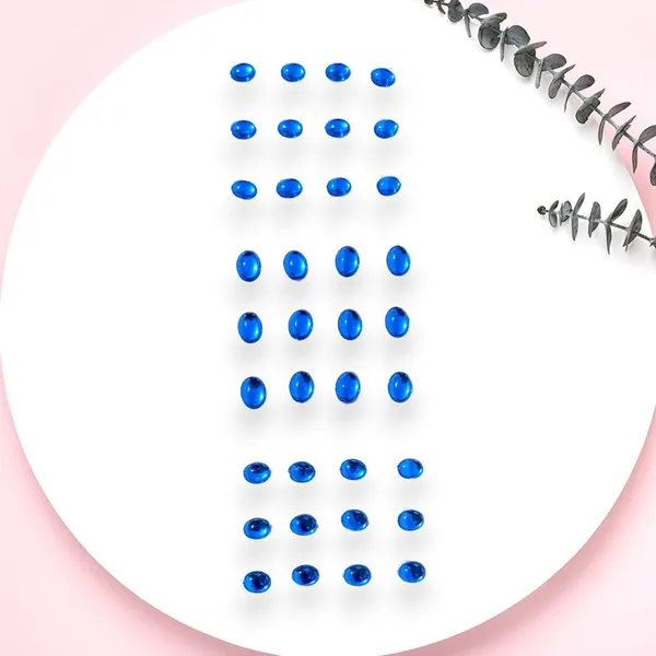 Blue_Easy_Diy_No_Clip_Oval_Hair_Stickers_(6/8Mm_|_10/8Mm)_(36_Pieces)