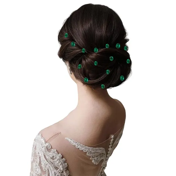 Dark_Green_Easy_Diy_No_Clip_Oval_Hair_Stickers_(6/8Mm_|_10/8Mm)_(36_Pieces)