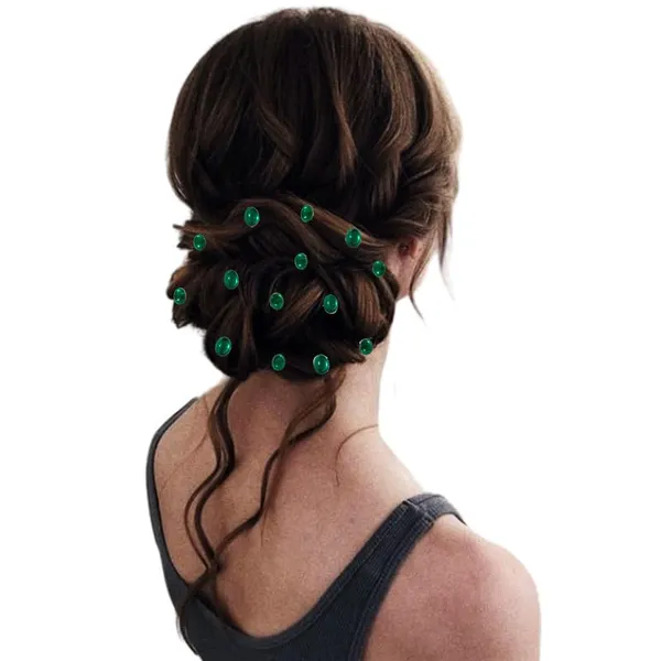 Dark_Green_Easy_Diy_No_Clip_Oval_Hair_Stickers_(6/8Mm_|_10/8Mm)_(36_Pieces)
