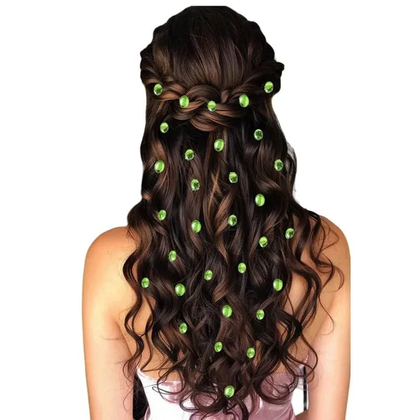 Light_Green_Easy_Diy_No_Clip_Oval_Hair_Stickers_(6/8Mm_|_10/8Mm)_(36_Pieces)