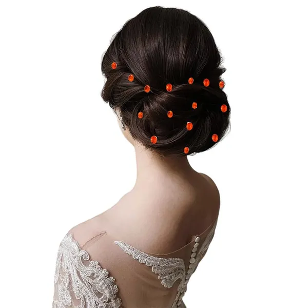 Orange_Easy_Diy_No_Clip_Oval_Hair_Stickers_(6/8Mm_|_10/8Mm)_(36_Pieces)