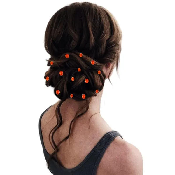 Orange_Easy_Diy_No_Clip_Oval_Hair_Stickers_(6/8Mm_|_10/8Mm)_(36_Pieces)