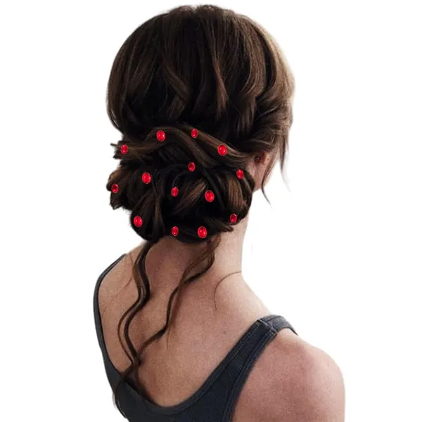 Red_Easy_Diy_No_Clip_Oval_Hair_Stickers_(6/8Mm_|_10/8Mm)_(36_Pieces)