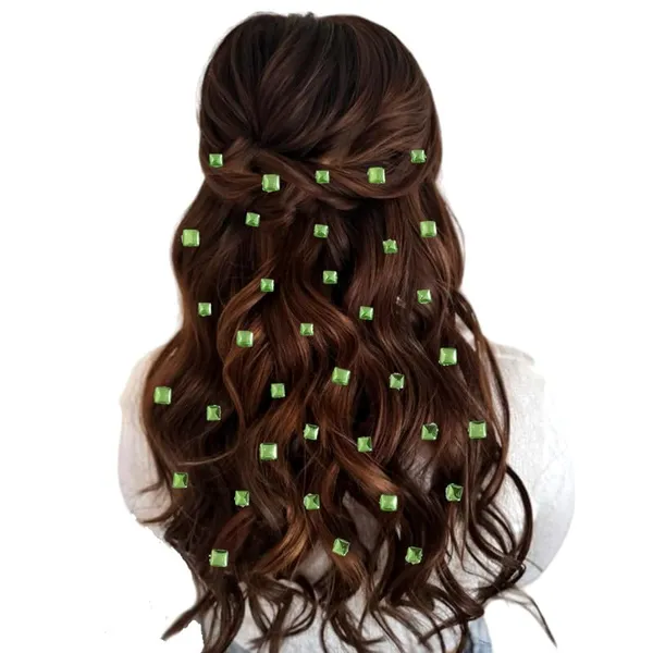 Pack_of_6_Light_Green_Square_Shaped_No_Pin_Hair_Stickers