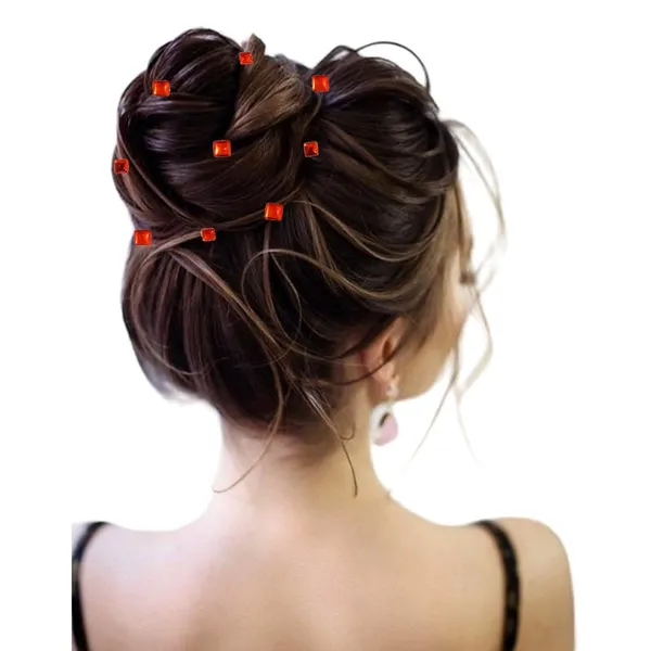 Pack_of_6_Orange_Square_Shaped_No_Pin_Hair_Stickers
