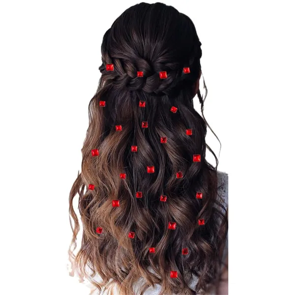 Pack_of_6_Red_Square_Shaped_No_Pin_Hair_Stickers