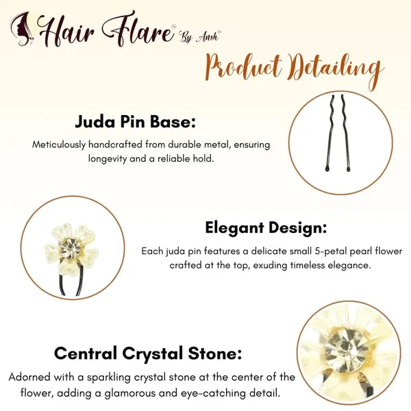 White_Glamorous_Pearl_Flower_Juda_Pin_Set_(8_Pieces)
