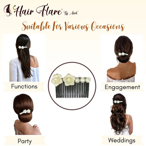 White_Pearl_Flower_And_Bead_Hair_Comb