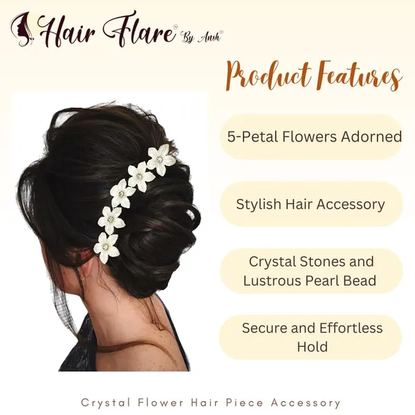 White_Crystal_Flower_Hair_Piece_With_5_Petal_Flowers_Adorned_With_Sparkling_Crystal_Stones_At_The_Center