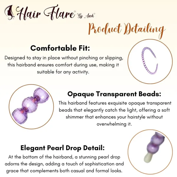 Purple_Opaque_Transparent_Beads_Hairband
