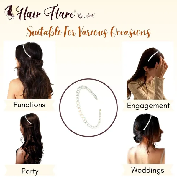 White_Opaque_Transparent_Beads_Hairband
