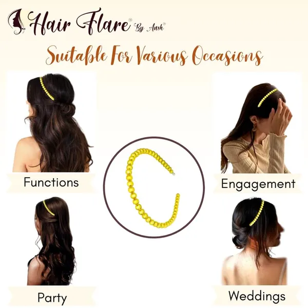 Yellow_Opaque_Transparent_Beads_Hairband
