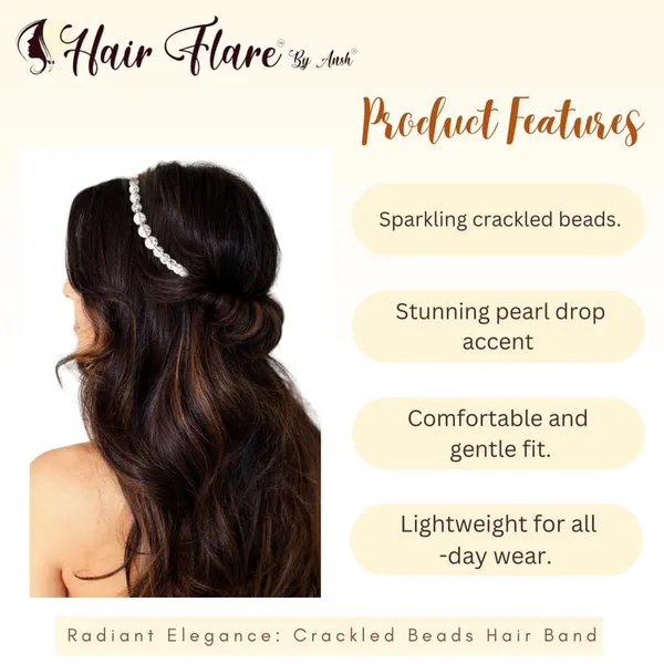 White_Crackled_Beads_Hair_Band_For_Women_&_Girls