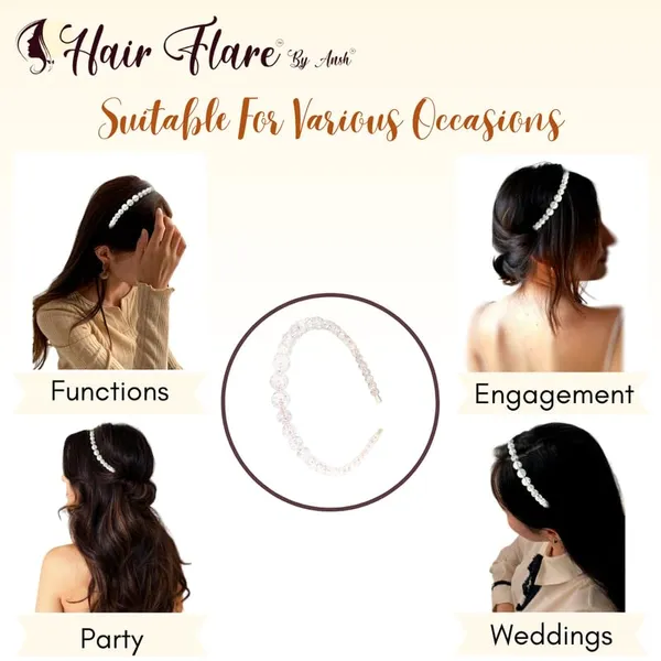 White_Crackled_Beads_Hair_Band_For_Women_&_Girls