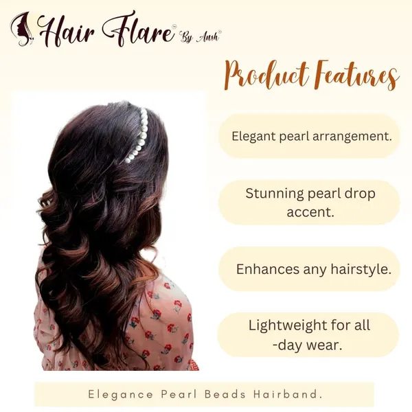 White_Elegance_Pearl_Beads_Hairband
