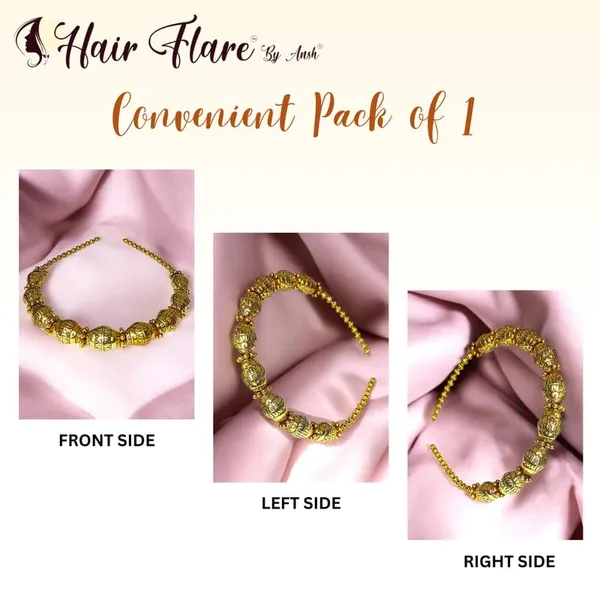 Golden_Antique_Dholak_Bead_Hairband