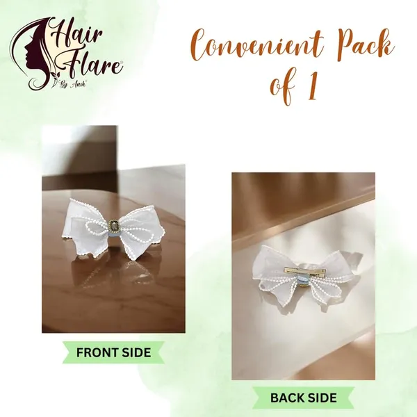 Grey_Dazzling_3_Layer_Hair_Bow_For_Women_&_Girls