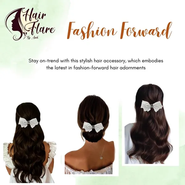 Grey_Dazzling_3_Layer_Hair_Bow_For_Women_&_Girls