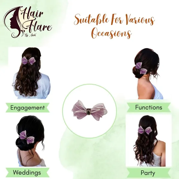 Purple_Dazzling_3_Layer_Hair_Bow_For_Women_&_Girls