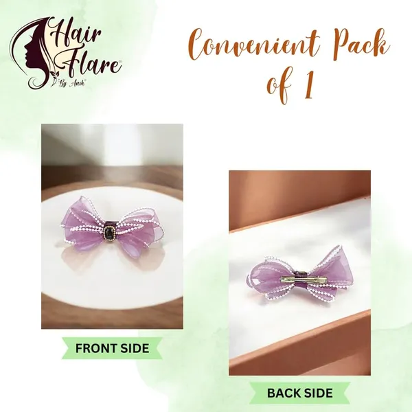 Purple_Dazzling_3_Layer_Hair_Bow_For_Women_&_Girls