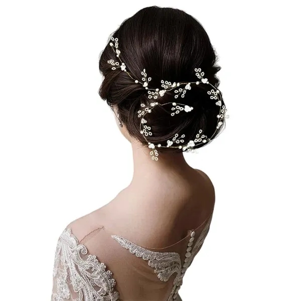 Silver_Elegant_Pearl_Flower_Hair_Choti