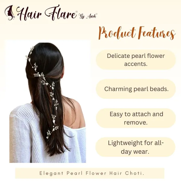 Silver_Elegant_Pearl_Flower_Hair_Choti