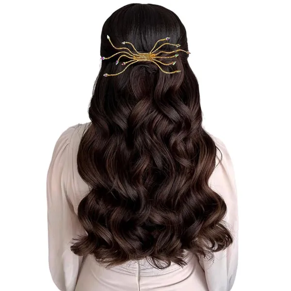 Golden_Crystal_Nag_Chain_Hair_Clip