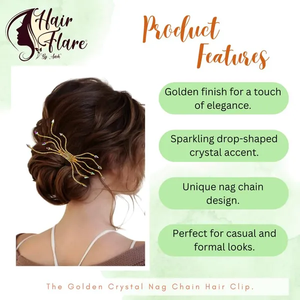 Golden_Crystal_Nag_Chain_Hair_Clip