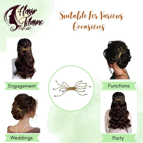 Golden_Crystal_Nag_Chain_Hair_Clip