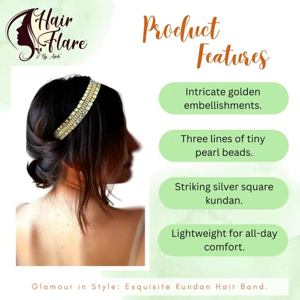 Silver_Mirror_Work_Glamour_In_Style_Exquisite_Kundan_Hair_Band