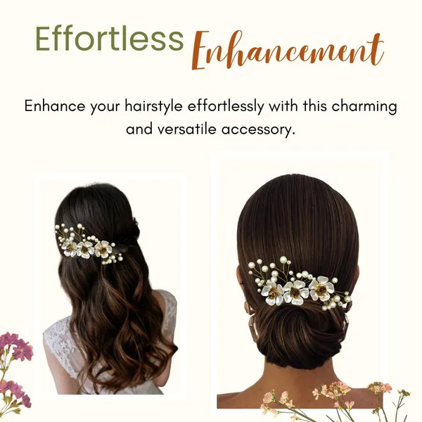 White_Artificial_Metal_Comb_Bridal_Hair_Pin_Accessories_For_Women_(18_X_10_X_10_Cm)