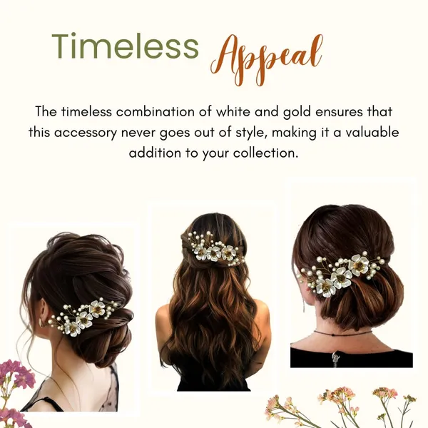 White_Artificial_Metal_Comb_Bridal_Hair_Pin_Accessories_For_Women_(18_X_10_X_10_Cm)