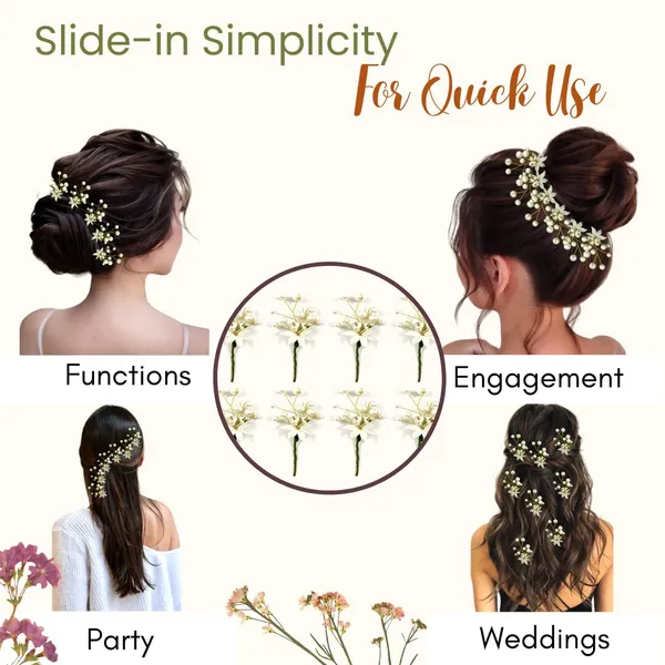 Pack_of_8__White_&_Golden_Pearl_Artificial_Bridal_Wedding_Hair_Flower_Accessories