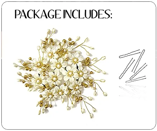 White_&_Golden_Stylish_Hair_Vein_Accessories_For_Women_(18_X_10_X_10_Cm)