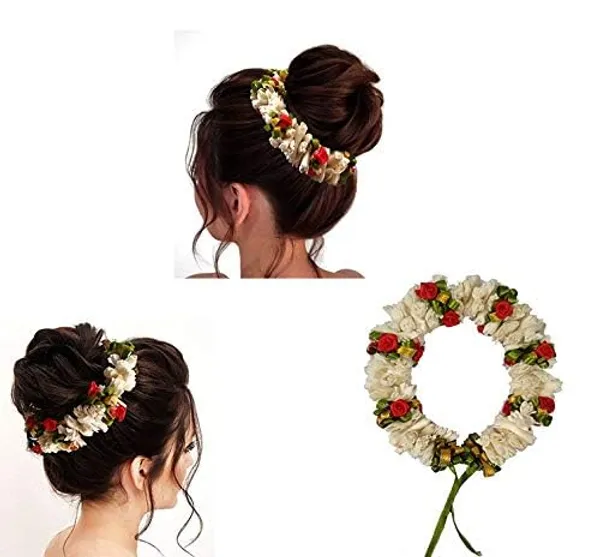 White_Gajra_Hair_Accessories_For_Women