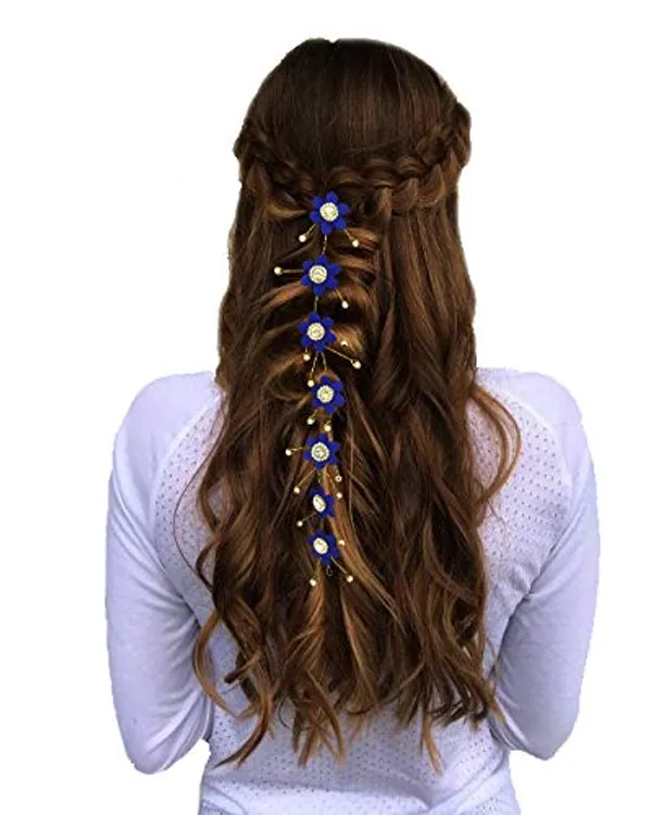 Baby_Pink_Artificial_Flower_Hair_Vein_Accessories_For_Women