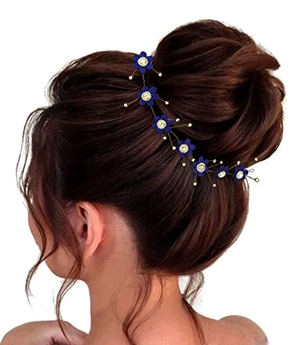 Golden_Artificial_Flower_Hair_Vein_Accessories_For_Women